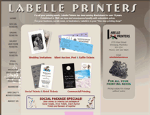 Tablet Screenshot of labelleprinters.ca